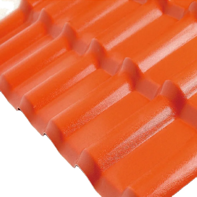 Huazhijie ASA Pvc Resin Roof Tile Upvc Roof Sheet Pvc Tile Roof