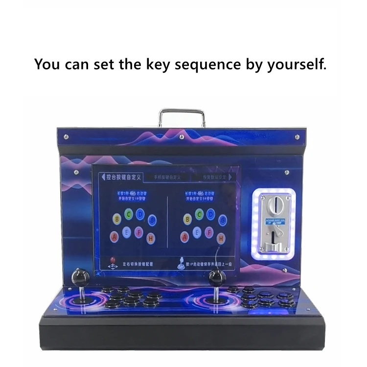 Arcade Purple Pandora Machine For 2 Players With Fighting Games 9800 Retro Games In 1 Consola 3D Manipulate Pandora Gaming