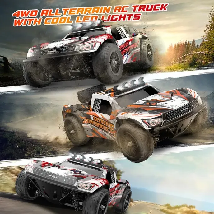 2023 New 2.4Ghz 1:10 Brushless Motor Rc Hobby Car Brushless 45km High Speed Drift Waterproof 4x4 Off Road Remote Control