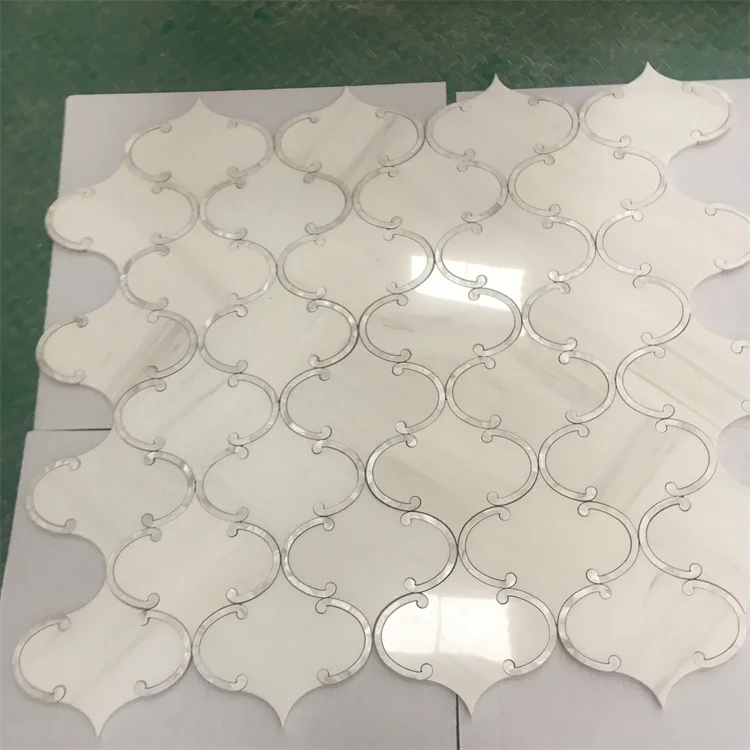 Waterjet Mix Color Flower Patterns Decoration Hotel Villa Project Wall and Floor Tiles Marble Mosaic