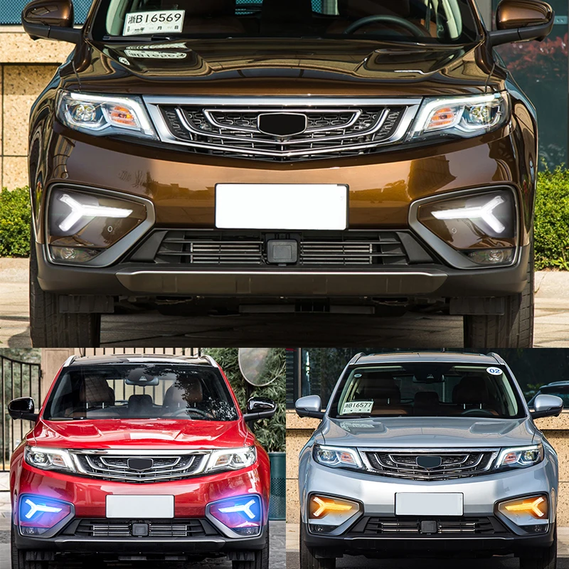 KEEN New Daytime Running Light for Geely Pro Azkarra Boyue Proton X70 2018-2021 led DRL Front Driving Fog lamp Head Lamp
