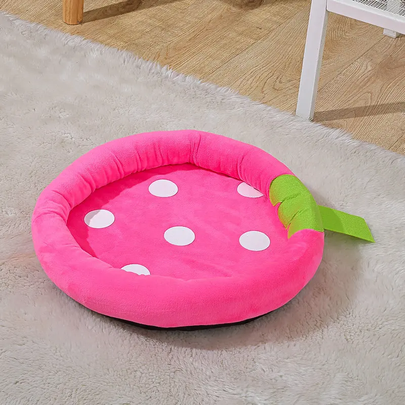 Pet Kennel New Cute Fruit Shape Dog Cotton Kennel Small and Medium-sized Dog Kennel Pet Supplies