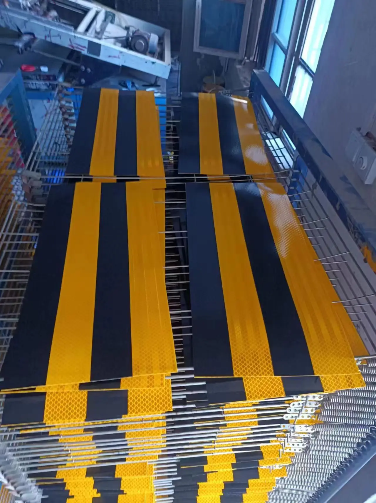 road warning sign material colorful self adhesive reflective glass beads reflector panel safety caution marking tape for floor