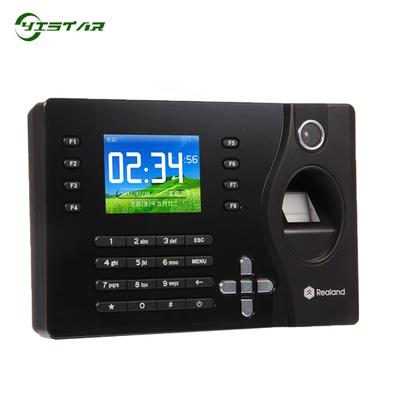 
Hot Sale Biometric Fingerprint Time Recording 125KHz RFID Card Time Attendance System A-C081 Realand Support P2P Cloud Service 