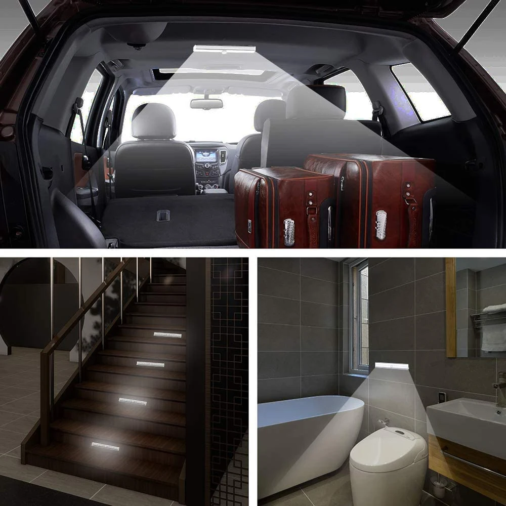 Mini slim LED night light battery operated pir motion sensor led lights for cabinets stair