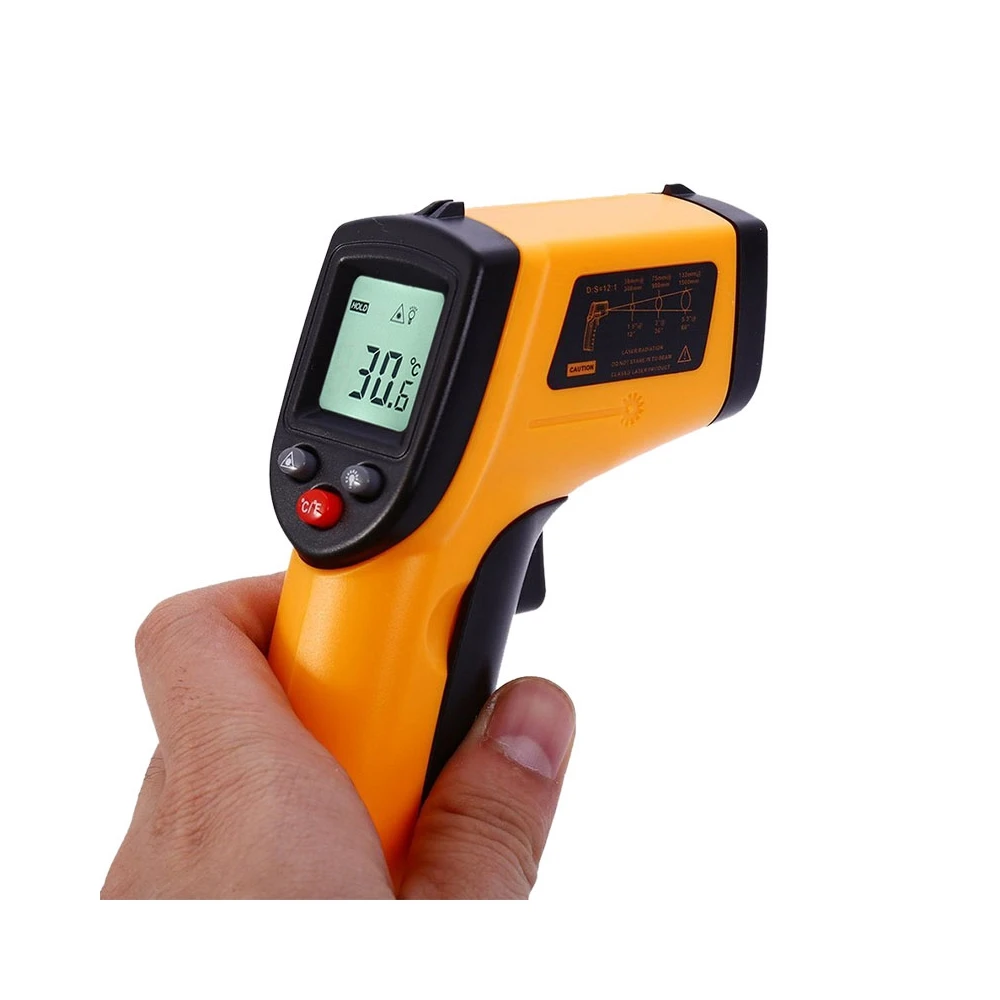 GM320 Non Contact Laser LCD Display Digital Thermometer Temperature Meter Gun pyrometer for industry kitchen  liquid steel water