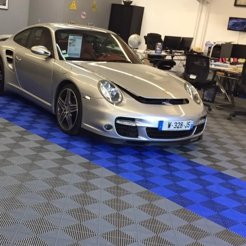 Manufacture Best price durable auto detailing shop car repair workshop garage floor tiles  for Detailing Floor