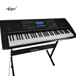 Aiersi brand piano keyboard dynamic touch sensitive keys with USB Midi simple Synthesizer Electronic Organ for  practise