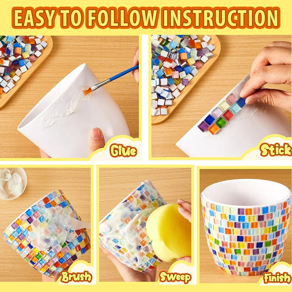 DIY Mosaic Arts And Craft Kits Mosaic Accessories Art Kit For Teens