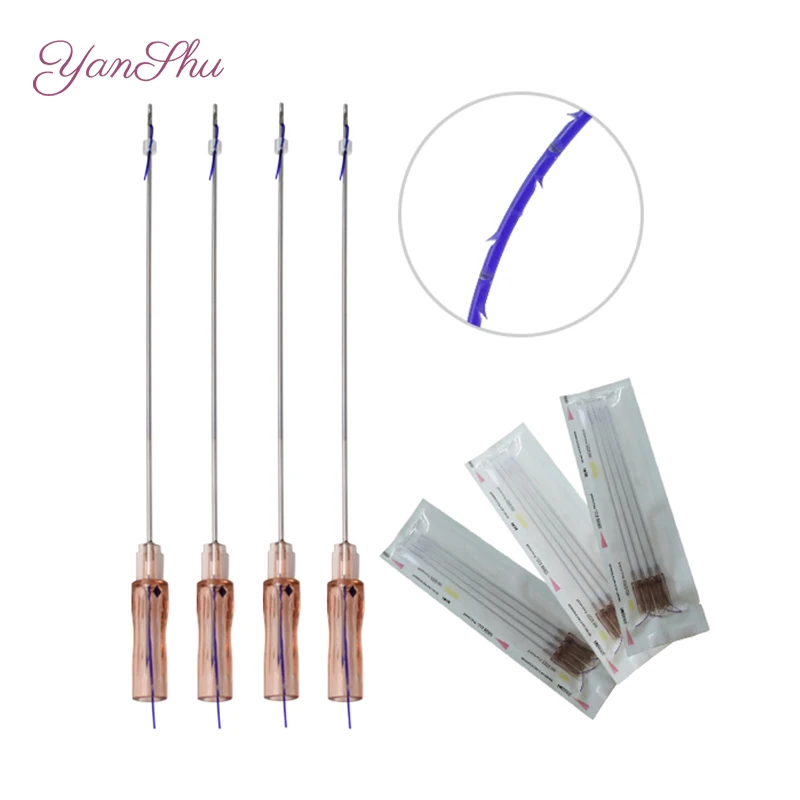 
pdo cog thread blunt l type Lift chin and to radiesse jawline Cog 3D W 19G*100mm 