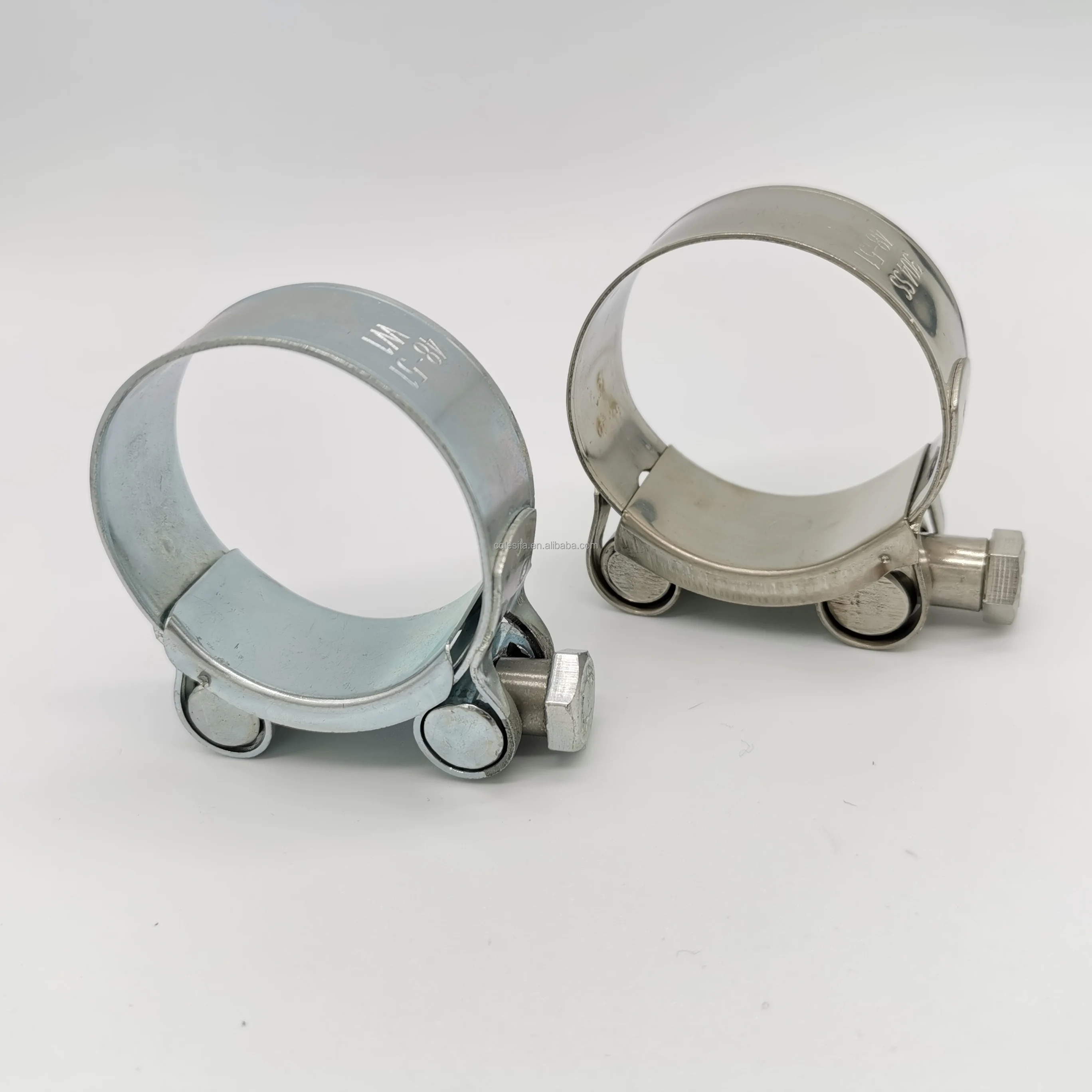 201 Stainless Steel Adjustable Pipe Clamps Fasteners Europe Style Clamps Clip T Bolt Heavy Duty Hose Clamps Manufacturer