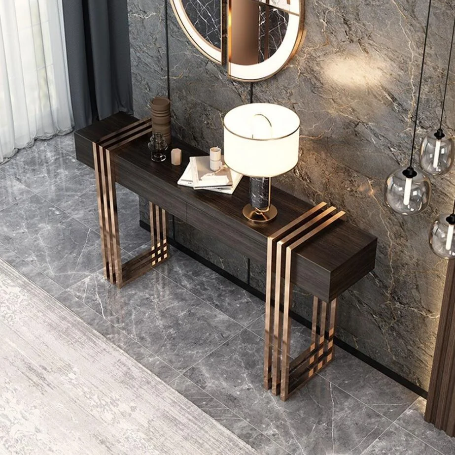 Modern entry porch table hotel lobby setting table living room console table