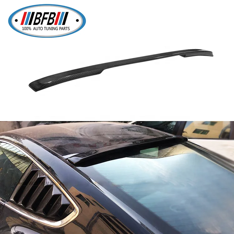 Carbon Fiber Rear Roof Spoiler For Ford Mustang 2015-2017