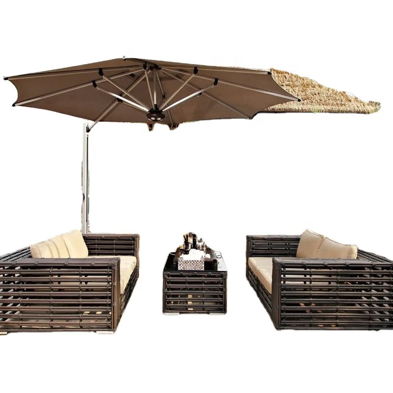 Outdoor Bench Set Chair Outdoor Seat Dinning Table Picnic Table and Bench Beer Park Metal Painting Customized Wood Frame S317