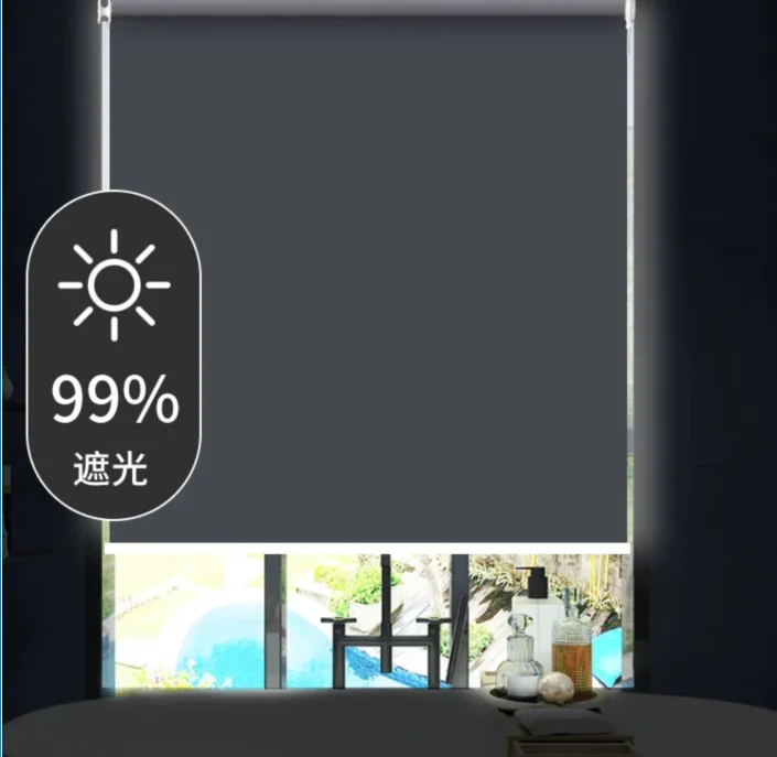 China Manufacturer Motorized Roller Blinds Home Smart Remote Control  Roller Window Blinds Automatic Intelligent Roller Curtains