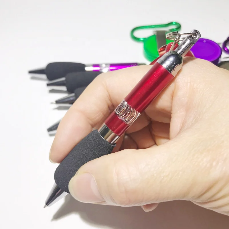 
Factory retractable ball pen with retractable badge holder 
