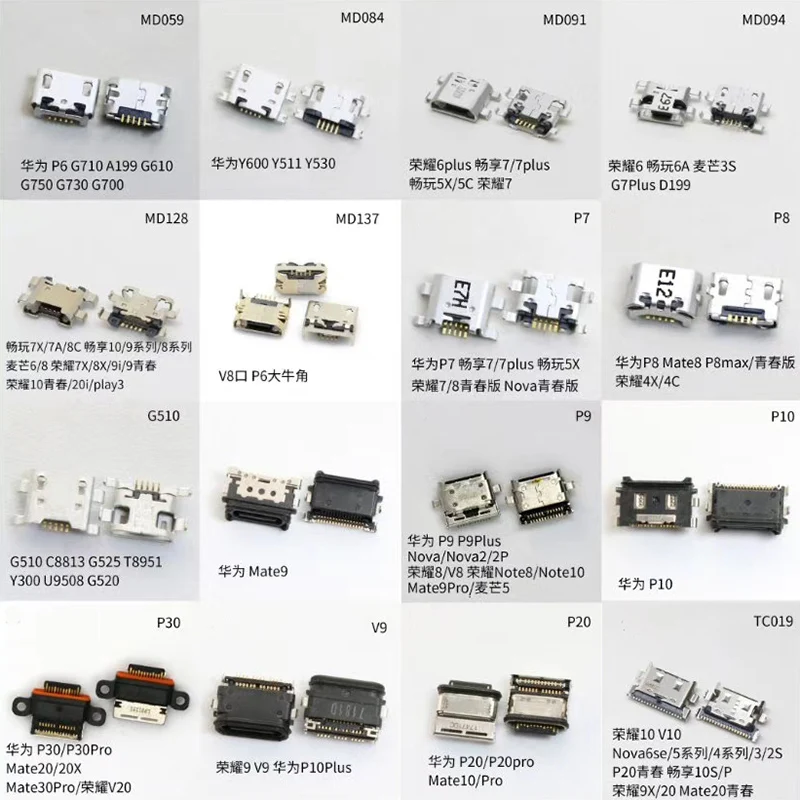 Free Sample Hot Selling Micro USB Mobile Phone Charging Dock for Huawei/iPhone/Samsung/Tecno/Infinix/Itel/Xiaomi/ZTE