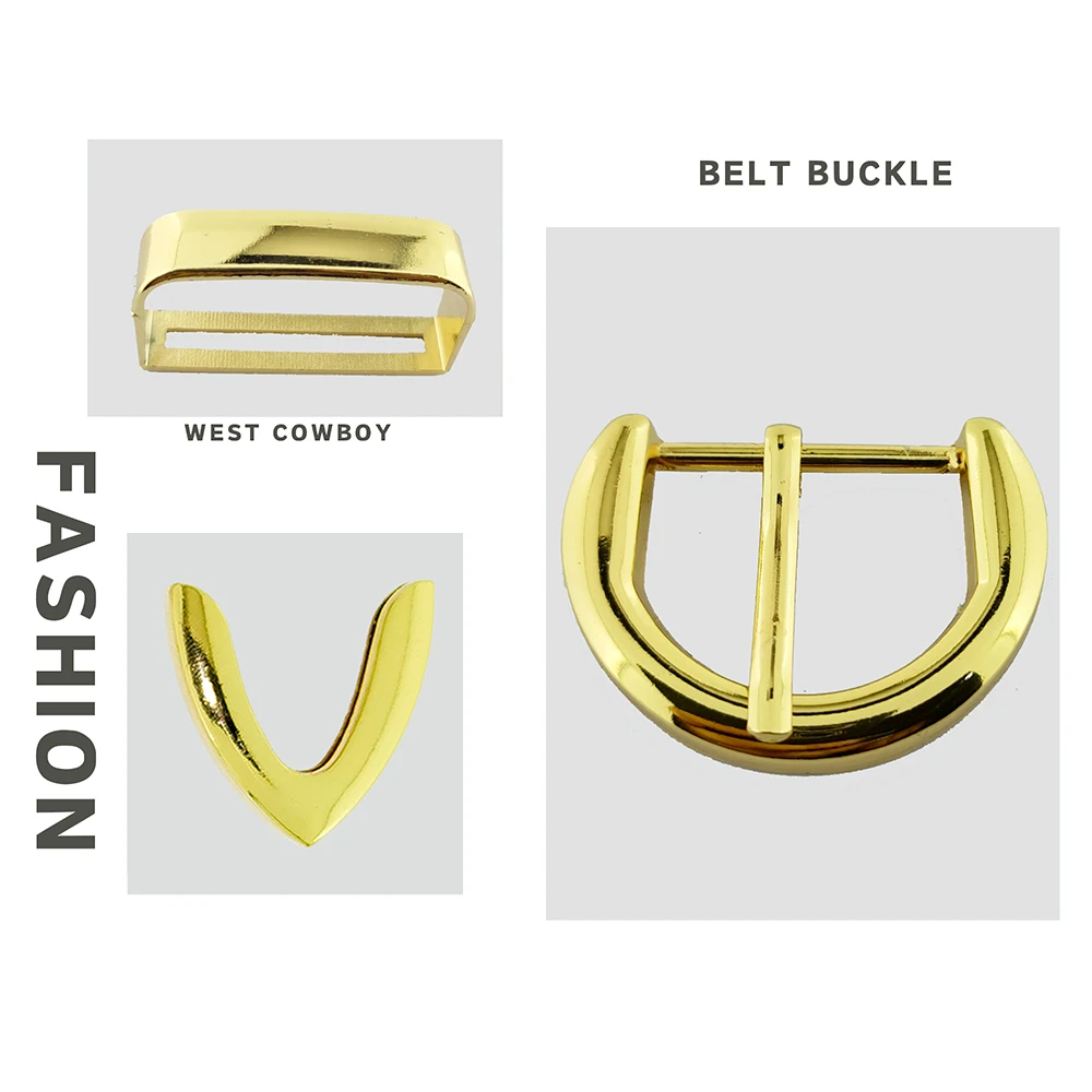 European and American women simple design belt buckle classic design three-piece set