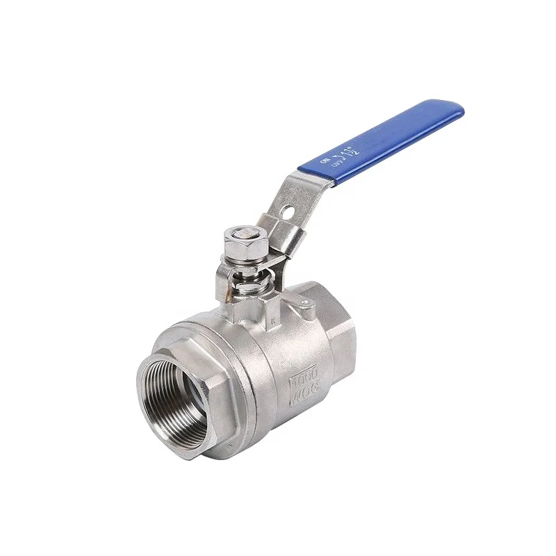 Stainless Steel Full Port 2 PC Threaded 1000 WOG Sanitary Ball Valve