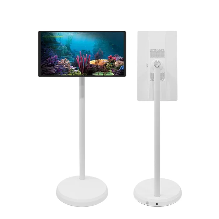 Rechargeable Android 12 4Gb+64Gb Jcpc Bestietv Free Touch Screen Stand Tv Follow By Me Outdoor High Light Lcd Screen