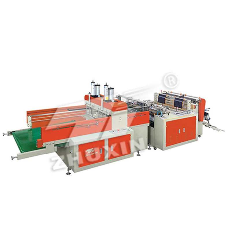 High Quality Automatic Two 2 Lines T-shirt Shopping Bag Making Machine To Make Plastic Bags