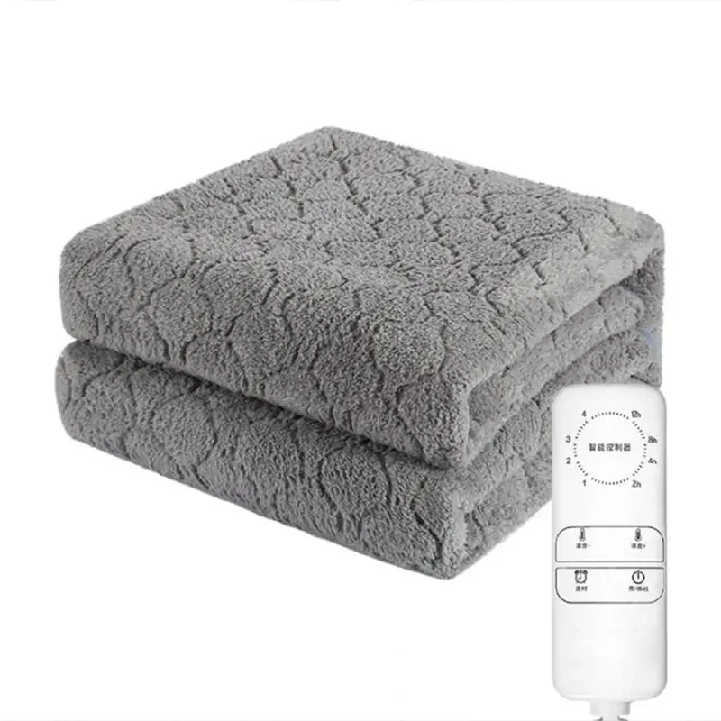Factory direct sales organic single warmer control heated blanket electric throw