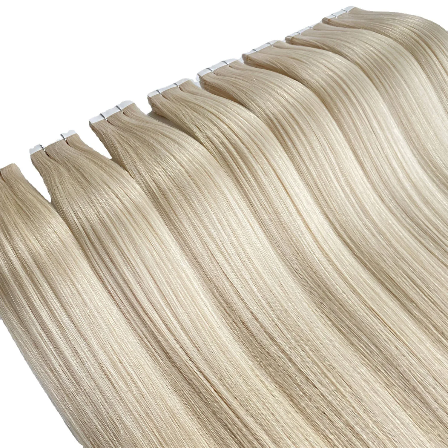 100% European Human Hair Full Cuticle Aligned Tape In Hair Extension Remy Skin Weft Invisible Tape Human Hair Extensions