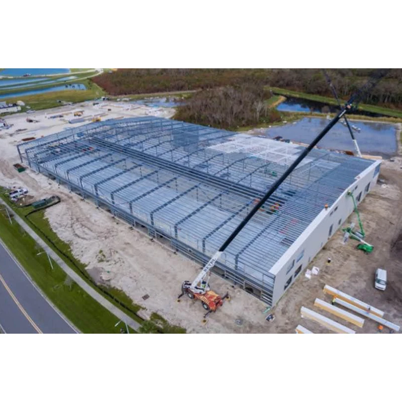 wholesale low cost two/three story industrial prefab 3d construction steel structure warehouse workshop factories