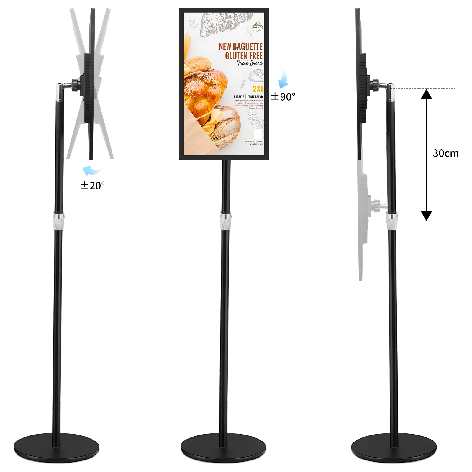 15 inch Wall mounted Tablet Advertising Screen With Android 11 And Touch Screen