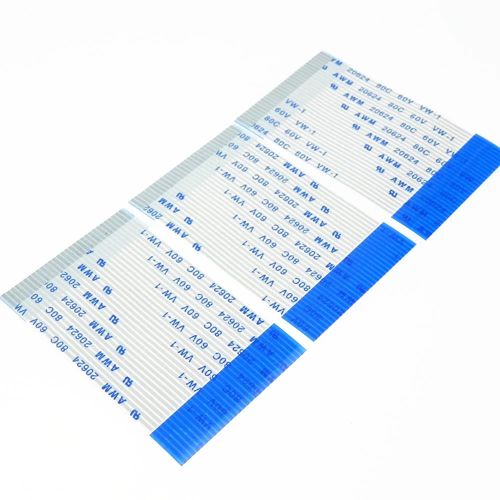 High Quality AWM  60v vw-1 1.25mm pitch A B type FFC/FPC 4 6 7 8 10 12 14 18 20 22 24 Pin Ribbon Flexible Flat Cable Connector