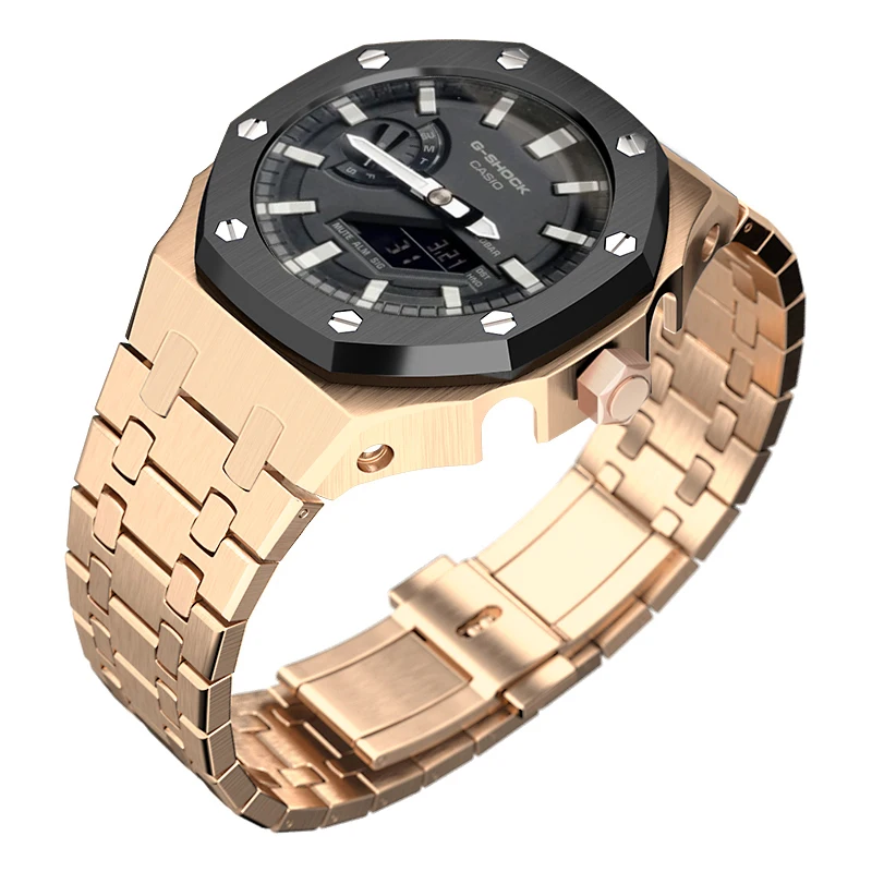 New Arrival Oem 4Rd Generation Modified Ga2100 Bands Stainless Steel Metal Watch Case For Casio G Shock