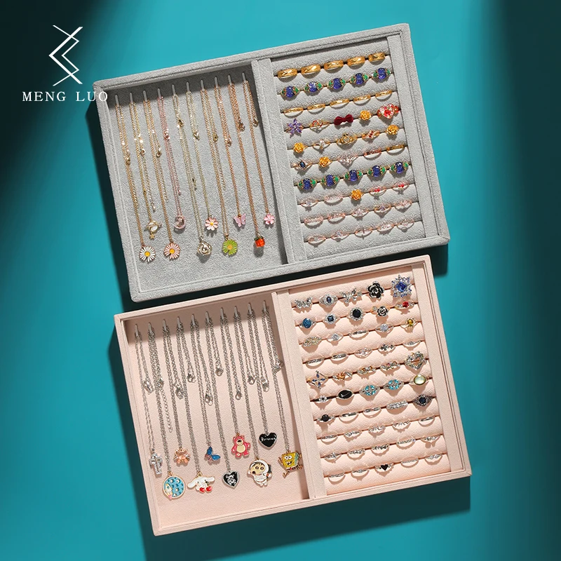 Sier Ice Veet Large Capacity Counter Service Tray for Ring Collection and Jewelry Display