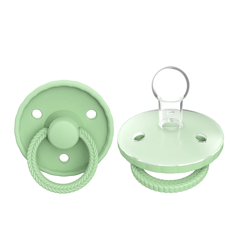 Custom BPA-Free Soft Silicone Pacifier Soother Cartoon Design Baby Nipple for 0-12 Months for Teething Baby Products