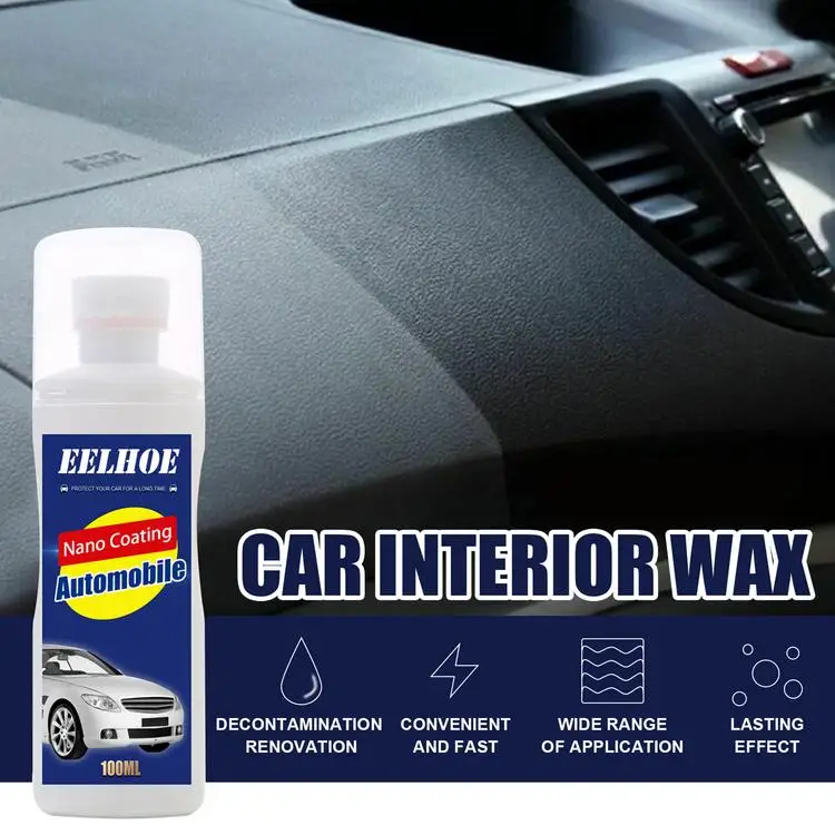 
Car Interior Cleaning Dashboard Polish Cleaner Multi Functional Coating Wax Leather Seats Panel Protect 