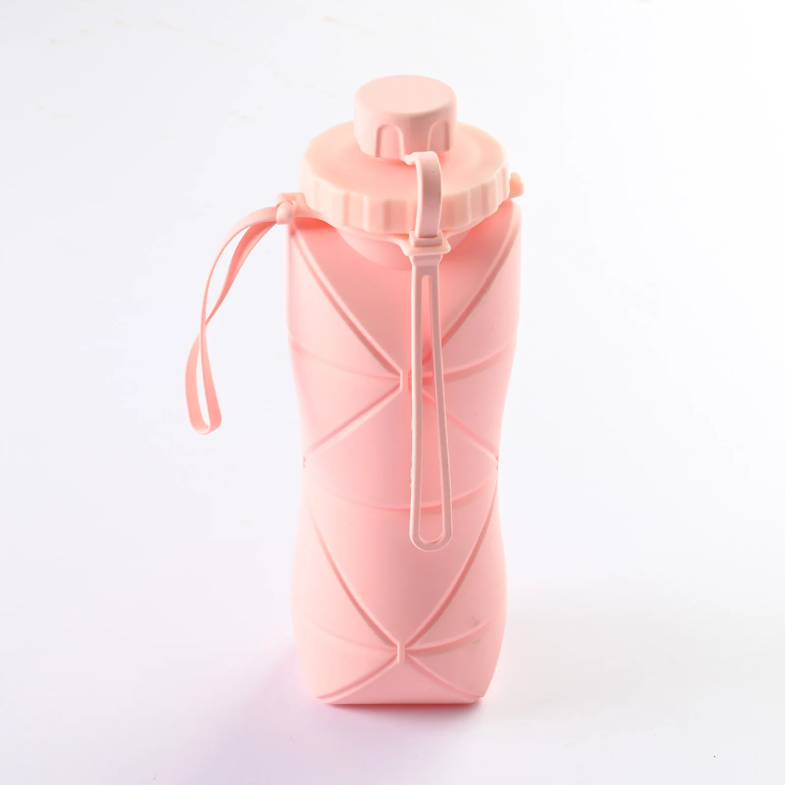 SUXIU OEM Folding water bottles for easy storage for camping Small space for custom water bottles logo Flat water bottles