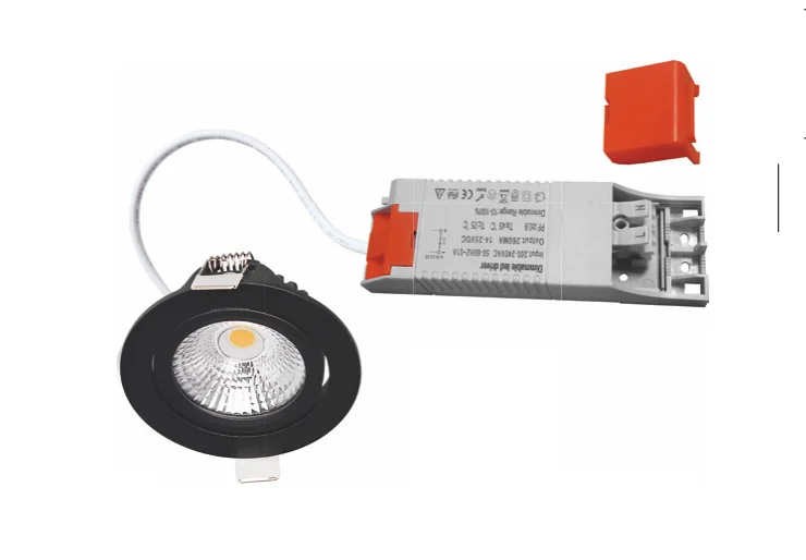 5W 7W LED slim adjustable downlight led spot dimbaar dimmable 75mm cut-out led interior spotlight