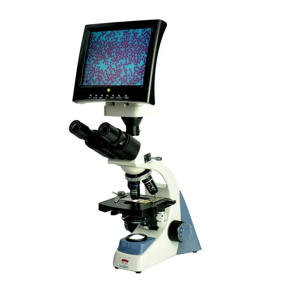 YUJIE YJ-2005 1000X School Laboratory LCD Monitor Digital Biological Stereo Microscope