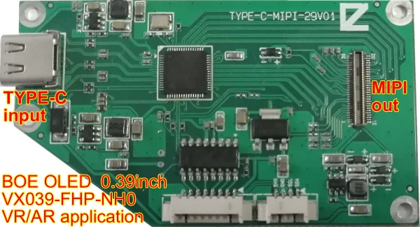  0 39 дюймовый AMOLED OLED модуль дисплея DXQ 1920*1080 пиксель 1500 nits MIPI интерфейс Mini Small FHD 2K экран