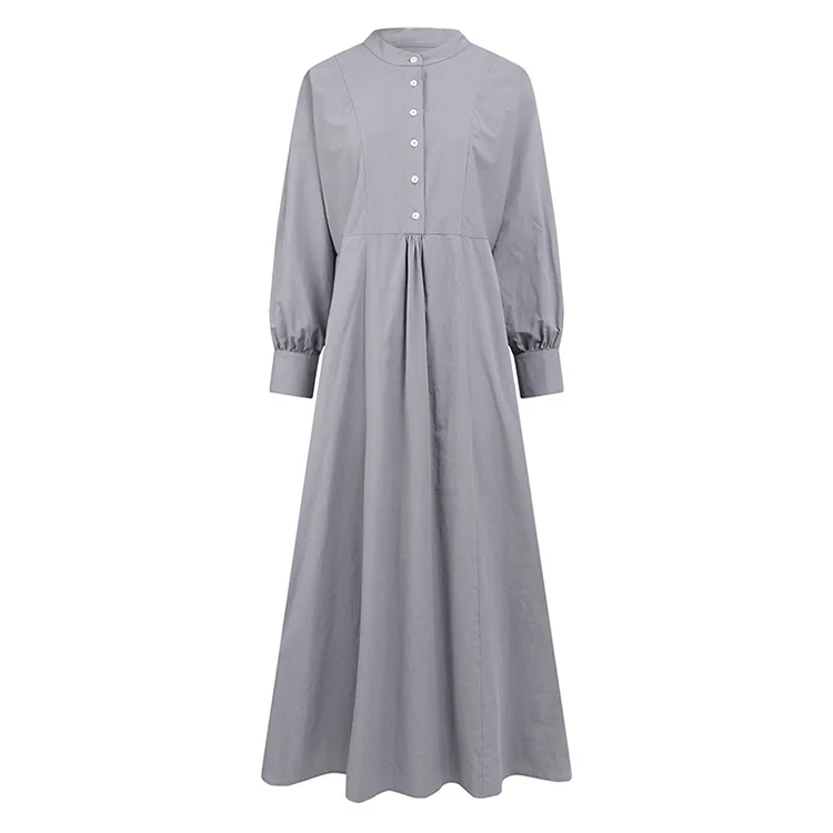 plus size long dresses solid color muslim shirt islamic clothing women muslim dresses abaya for women ethnic clothing