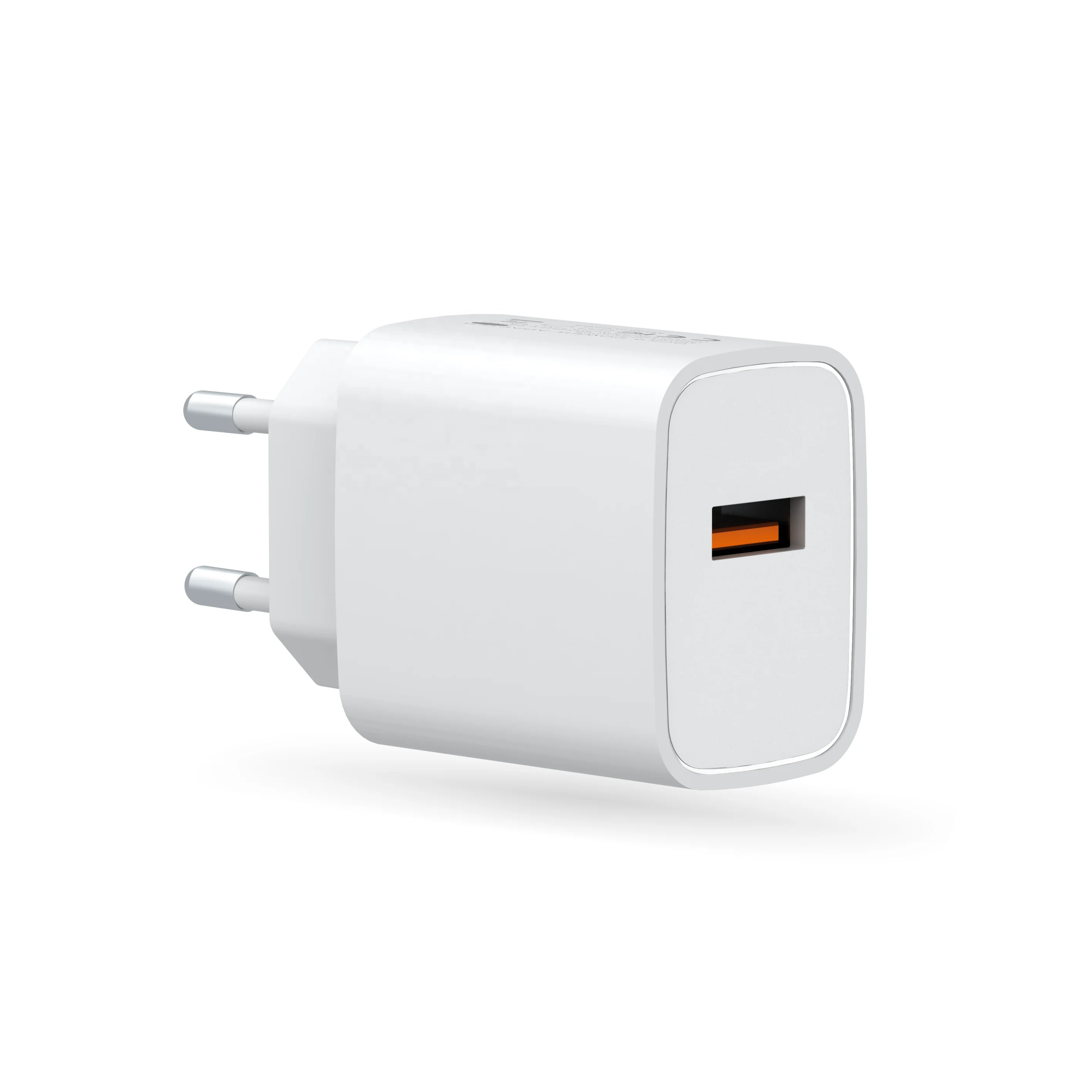 EU USA ETL QC3.0 Quick Charge Phone 18W Max Qualcomm 3.0 USB Wall Charger Adapter