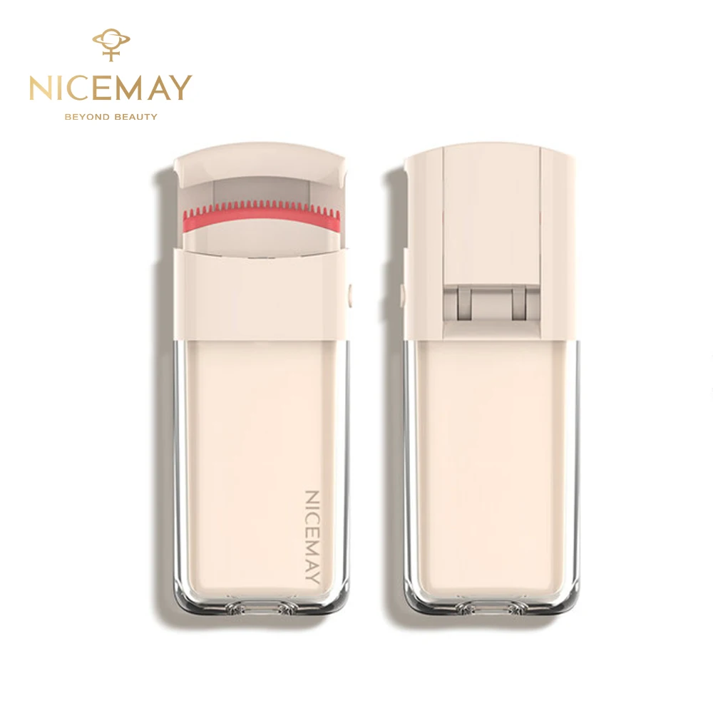 rizadores de pestanas comb pad portable beauty tools electric private label heating eyelash curler recourbe-cils chauffant