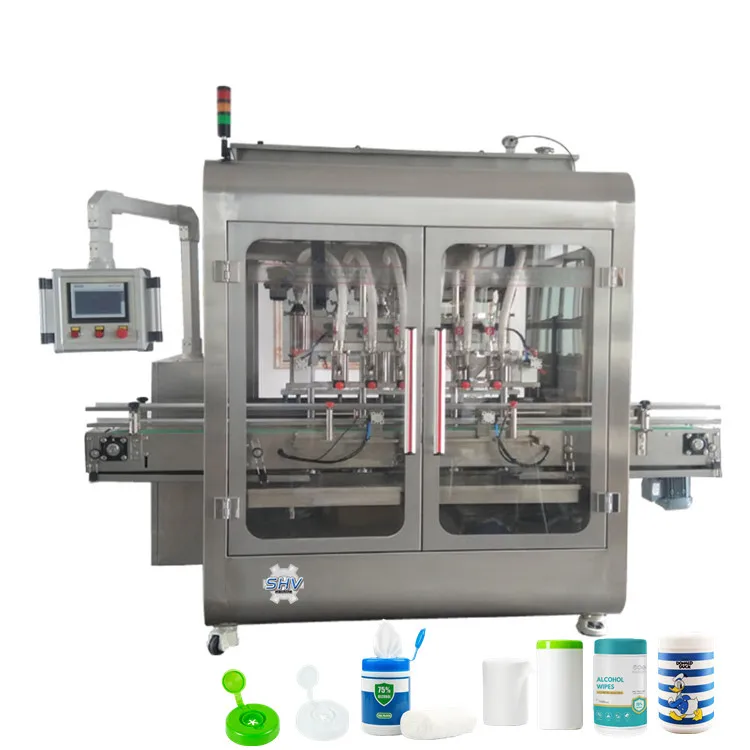 
Wholesale Factory Semi-Automatic Baby Disinfectant Wet Wipes Canister Plastic Bucket Sealing and filling Machine 
