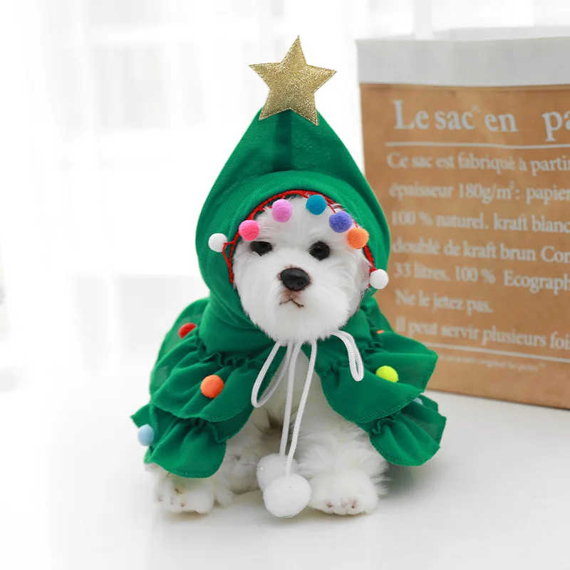 Creative Christmas Shawl Cloak Dress Up Funny Dogs Dress Up Festive Halloween pet costume Cape
