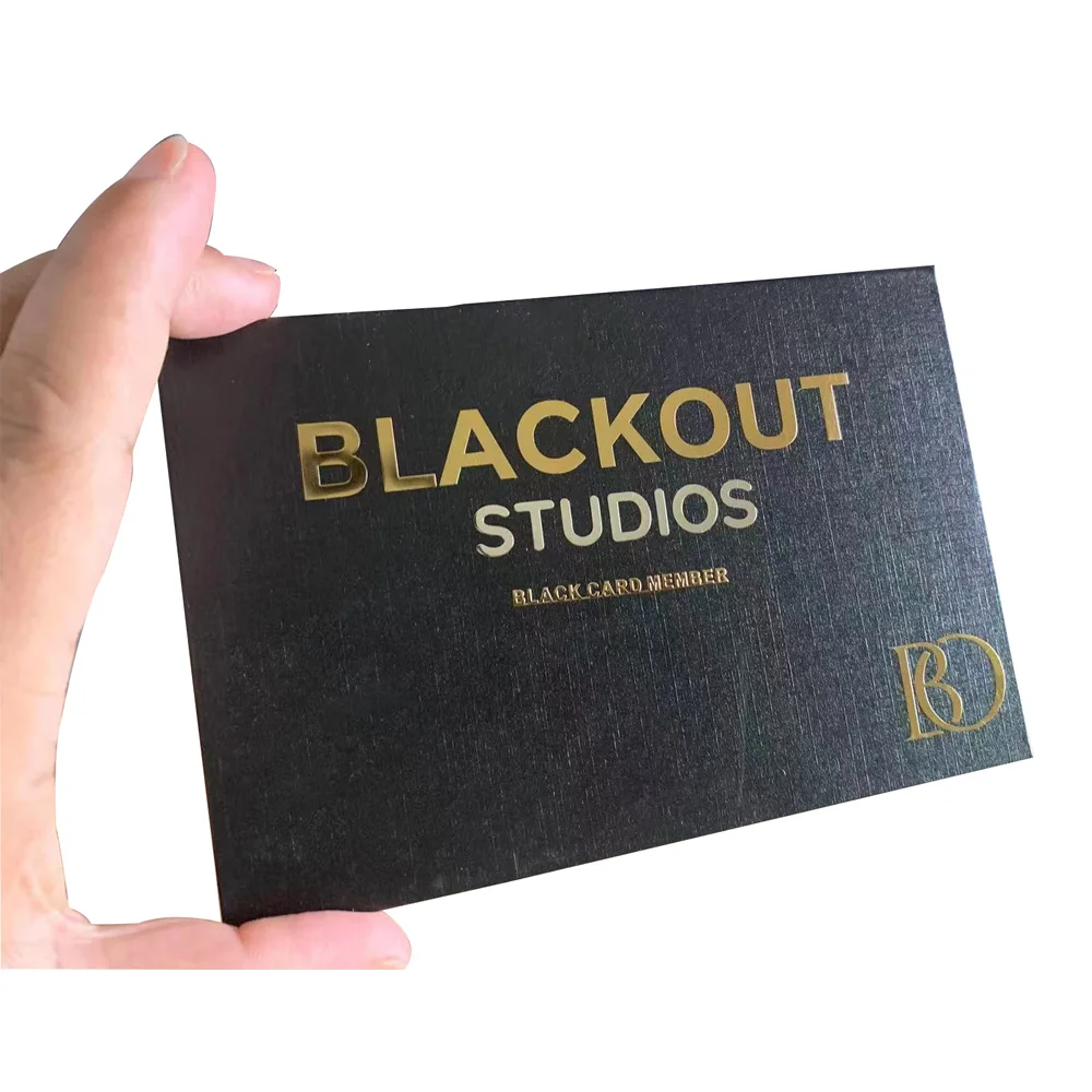 Custom Logo Printed Black Cardbox Bank Card Box Luxury VIP Credit Card Packaging Gift Box