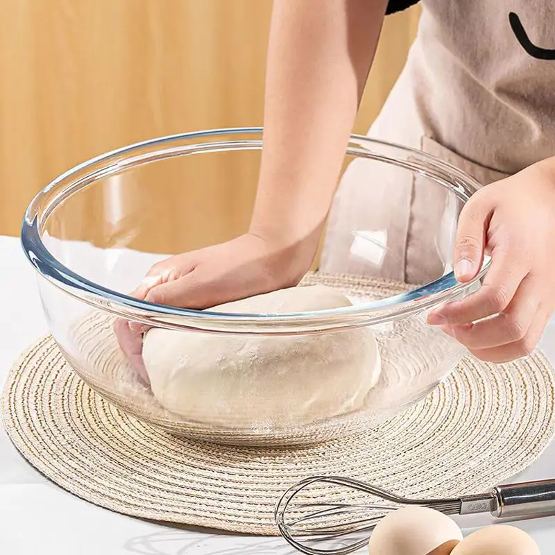 New Sizes Of Glass Basins And Basins Household Transparent Glass Bowls Durable And Thick High Borosilicate Glass