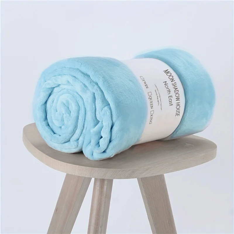 Hot Selling Warm Flannel Baby Spanish Polyester Curving Printed Buffalo Flannel Fleece Throw Blanket Sofa Soft