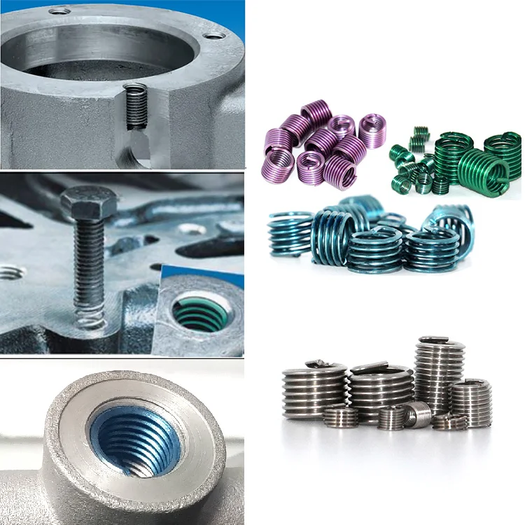 High Quality  Stainless Steel 304 Repair Insert M4  M6 wire thread repairing insert for aluminum
