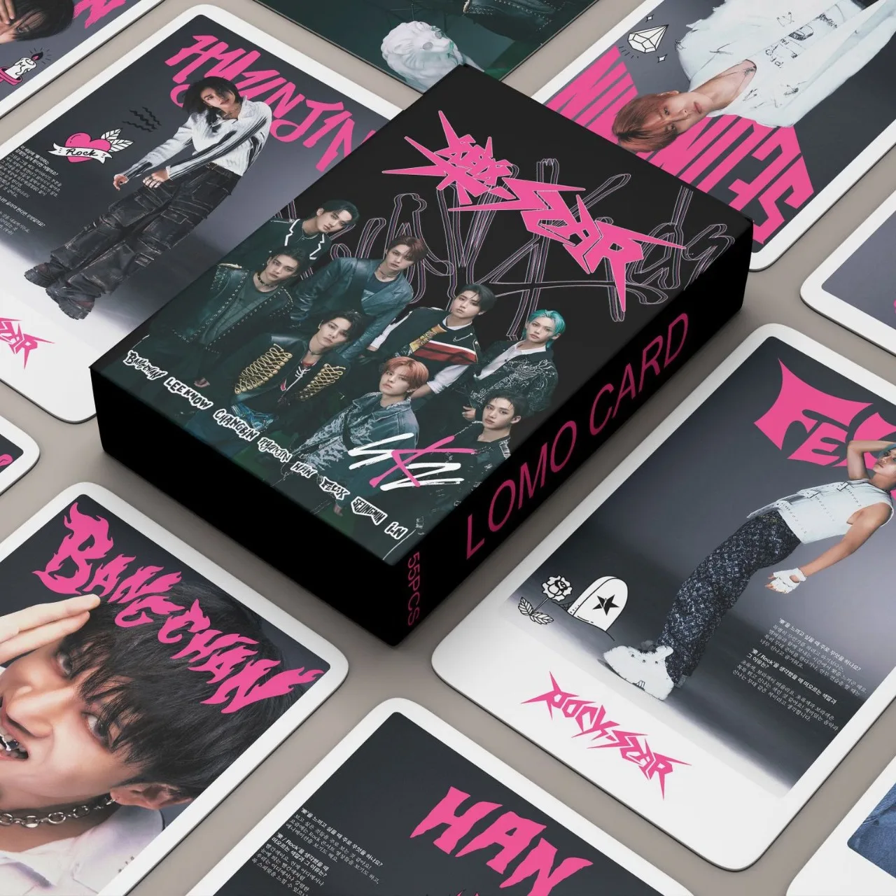 Kpop Stray Kids Gidle IVE Photocards EN TXT TWICE NJ ATEEZ NMIXX K-POP Groups Boys Girls Normal Lomo Cards