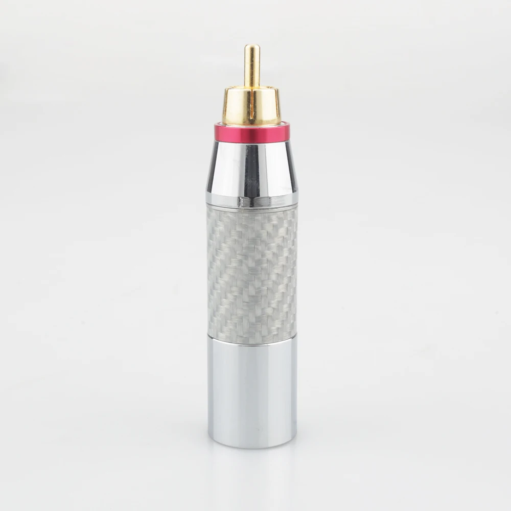 New Carbon Fiber Balanced Male Female XLR Plug to RCA Plug Hi-Fi Plug Connector XLR 3 Pin Female to RCA male Audio Jack Adapter