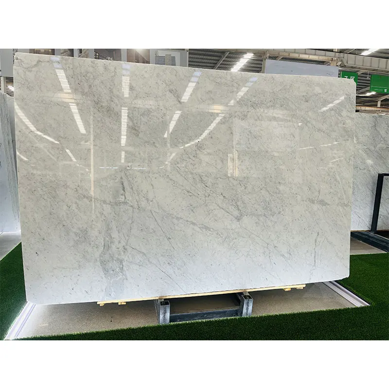 Wholesale polished white Carrara marble for kitchen countertops, tables, bathrooms, walls, floor tiles, stairs